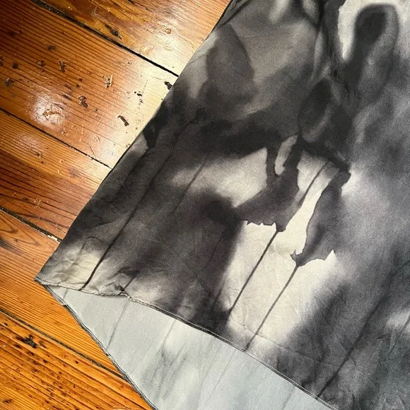 NWOT Eileen Fisher Watercolor 100% Silk Sleeveless High Low Tank Top - Picture 5 of 7